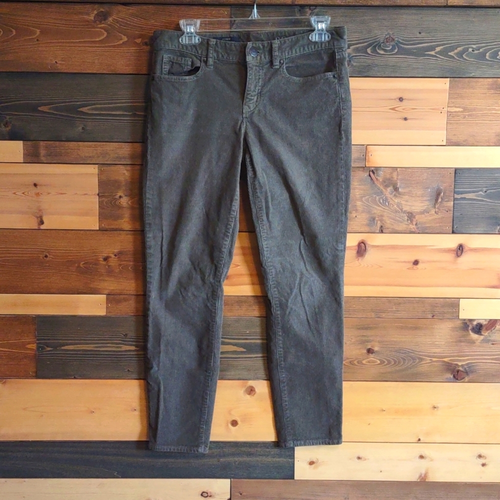 J crew toothpick ankle corduroy pants